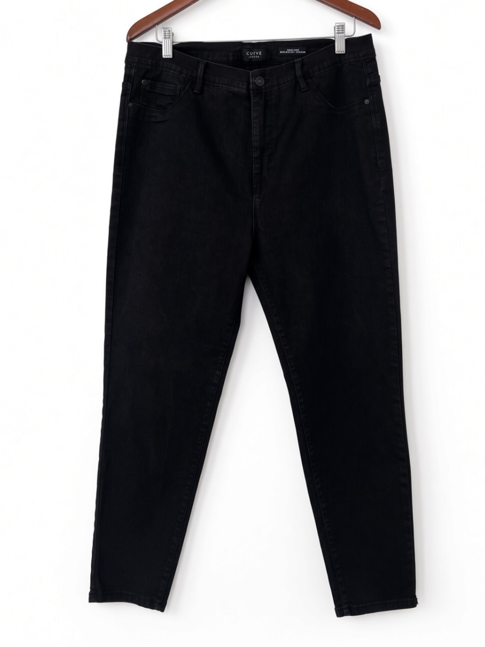 Curve Appeal High Rise Minimalist Jeggings Jeans Black 16/33